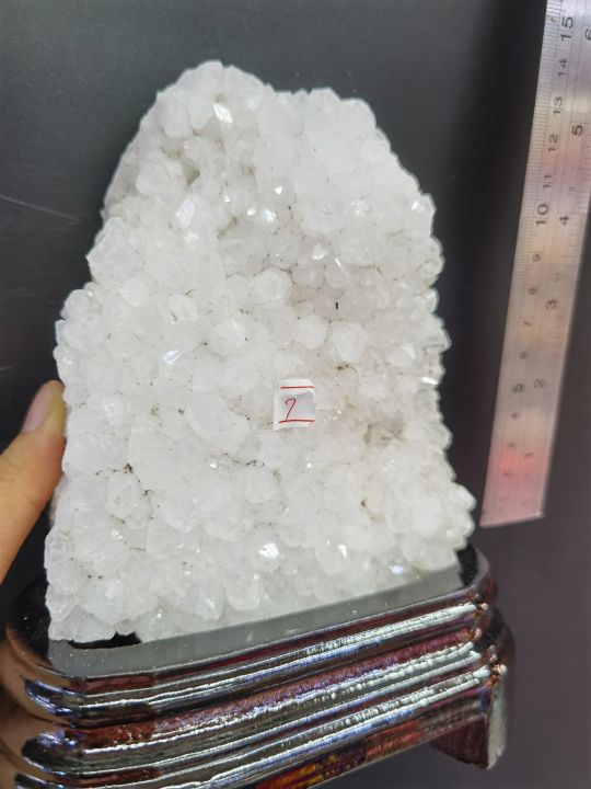 Crystal White Calcite Cluster Stone Lazada PH