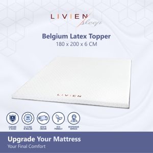 Livien Sleep Topper Kasur Belgium Latex 180x200
