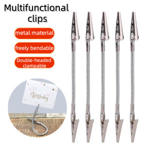 【Local Delivery】6PCS 28cm Mini Double Heads Alligator Clip Multifunctional Retail Display Clamp DIY Notes Photo Holder