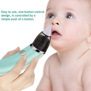 【2 Nozzles】Baby Nasal Aspirator Electric USB Rechargeable Nose Cleaner Safety Suction for Newborn Infant Care 0~6 Yer