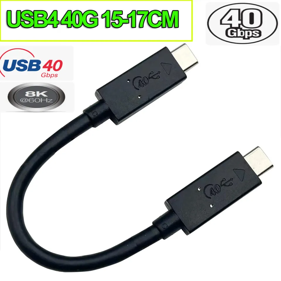 Short Type-C Cable USBC Gen2 Cable 40Gbps 8K 60HZ Data