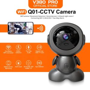 FHD Smart Robot IP Camera Wifi CCTV Rotate PTZ Night Vision Security Home Baby Monitor