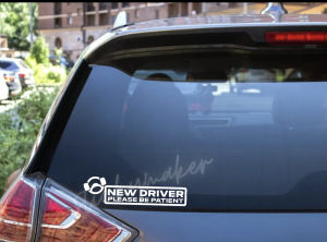 Driver Vinyl Decal |Car Motorcycle Van Truck | Car Sticker Car Decal | Bumper Sticker | Window Sticker Material