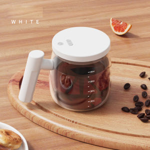 Self Stirring Coffee Mug with Handle 400ml Electric Charging model Stirring Mug 7000rpm High Speed Self Mixing Mug Glass Self Stirring Cup