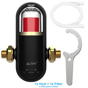 ALTHY PRE-4 Prefilter Central Whole House Pre ตัวกรองน้ำเครื่องฟอกอากาศ Siphon Backwash 4.5 T/h ขนาดใหญ่กระแสเงินสด + เครื่องวัดน้ำ