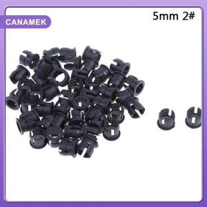 【CANAMEK】 50Pcs 3mm 5mm Plastic LED Holders Clips-Bezels Mounts Cases Housings Black