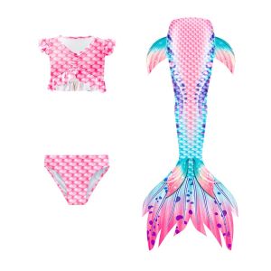 [HÀNG LOẠI 1] Set 3 món Đồ bơi tiên cá cho bé gái Bikini đi biển mùa hè cho bé