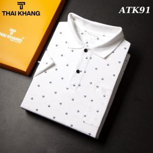Áo thun nam trung niên họa tiết THÁI KHANG vải cotton TC 2 chiều vải mềm mặc thoải mái ATK9