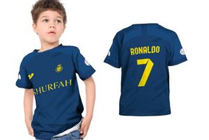 Best Seller Baju bola Anak jersey ALNASSR AWAY 2023 RONALDO FULL PRINTING