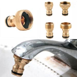 FULUPUGANG Planting 1/2 3/4 1 Inch Garden Faucet Brass Irrigation Hose Fitting Nozzle Adapter Water Joints Thread Quick Connector