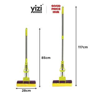 YIZI Adjustable Sponge Mop (85cm to 117cm)