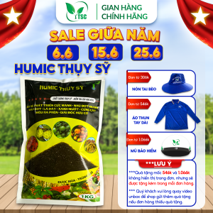 Phân Bón HUMIC Thụy Sỹ Siêu Hạ Phèn Giải Độc Hữu Cơ Bộ Rễ Phát Triển Mạnh Nhú Đọt Nhanh Lá Dày Xanh Mướt - Túi 1kg