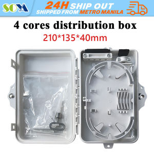 FTTH 4 Core 6 Core Fiber Optic Termination Box 4 port optical fiber distribution box FTTX Fiber Optic Box Splitter Box FTTH 4 Core Fiber Optic Terminal Box FTTH Box Fiber Optic Distribution Box 4 Port Splitter