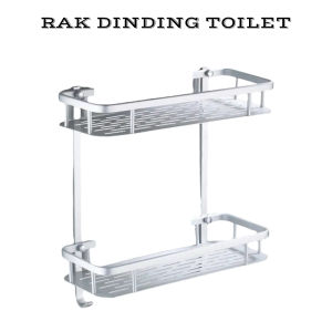 FAUS V702 RAK KAMAR MANDI DAPUR ALUMINIUM TEBAL SERBAGUNA / RAK KABINET TEMPAT SABUN BUMBU DAPUR MULTIFUNGSI