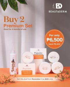 Buy 2 Beautederm Premium Set Promo for 6500php only!