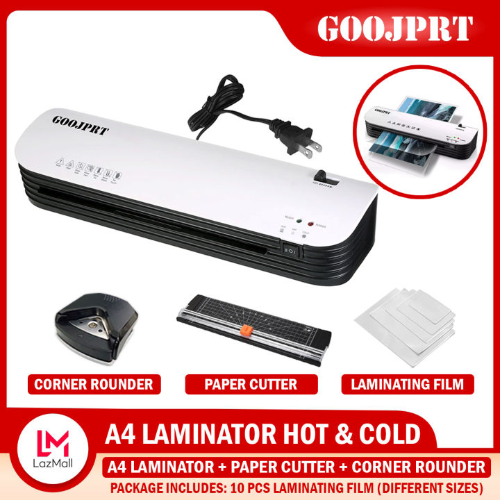 Goojprt Sl299 A4 Laminator Hot And Cold Laminating Machine With Paper