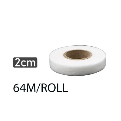 64Meter Lem Perekat Tekstil / Lem Kain Jahit / Lem Kain 2 sisi Lebar 1cm/2cm/3cm (1 roll = 70 yard)