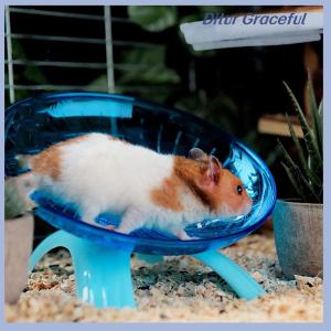 Ditur จานบินสำหรับสัตว์เลี้ยงหนูแฮมสเตอร์กระรอกล้อหนูวิ่งออกกำลังกาย