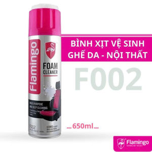 Xịt vệ sinh đa năng Flamingo F002 Foam Cleaner dạng bọt vệ sinh nội thất ghế da ô tô