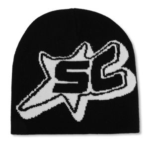 GOXBERK Star Knitted Letter Beanies Korean Style Y2K Ins Skullies Fashion Hip Hop Pullover Hats Female/Male