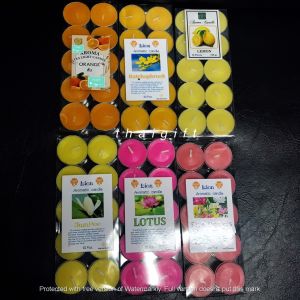 เทียนหอม (ค่าส่งถูก/มีสินค้า/ส่ง-ได้ของไว ) เทียนสปา เทียน เทียนทีไลท์ เทียนอโรม่า กลิ่นดอกไม้ เทียนดอกไม้ ของชำร่วย 1 แพค มี 10 ถ้วย