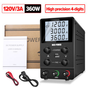 Nice Power Adjustable DC power supply 30V 10A 300W LCD Screen Voltage Regulator 48V 70V 100V 120V Stabilizer Switching Bench Source for platingbattery charging