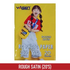 Yasen Photo Paper RC Premium | 20 Sheets | A4 Size | 260gsm | with Back Print | Premium Outputs Printing