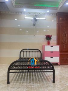 Giường sắt mẫu mỹ nghệ 03 kích thước ngang 1m2 x dài 2m ĐẠI THÀNH