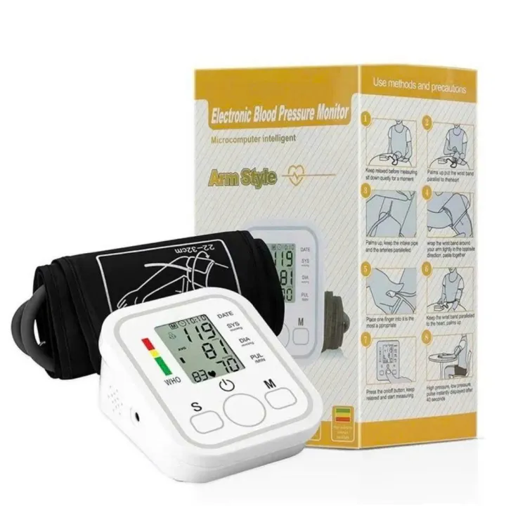 Máy Đo Huyết Áp Nhịp Tim Điện Tử Bắp Tay Tự Động Phiên Bản Cao Cấp Chuẩn Xác