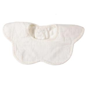 360 Degree Rotation Burp Cloth Solid Color Baby Flower Shape Feeding Bib Pure Cotton Saliva Towel Breathable Waterproof