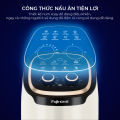 Nồi chiên không dầu FUJIHOME A4EW dung tích 4.5l,  vỉ chiên phủ chống dính - Công suất 1400W - Bảo hành điện tử 18 tháng. 