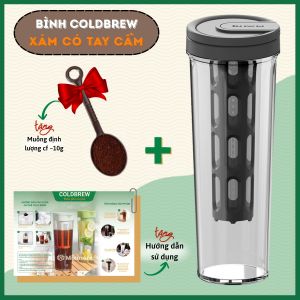Bình pha cà phê trà Cold Brew (cà phê trà ủ lạnh) bình Cold Brew dung tích lớn 1.1L tiện lợi đa năng Mixmore