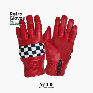 WJ Leather - Sarung Tangan Kulit Domba - Retro Red