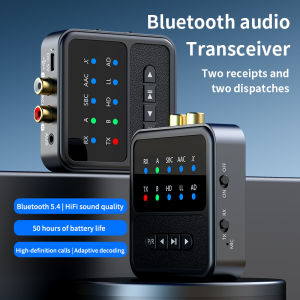 2025 New Bluetooth 5.4 Audio Adapter APTX Bluetooth Receiver Bluetooth Transmitter 2-in-1
