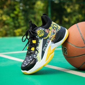 Boys Spike Basketball Shoes for Kids Comfortable Rubber Sport for 3-12 Year Children Sneakers With Box(Size 29-40)