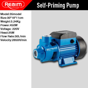 REAIM Booster Pump Jet Pump Heavy duty 220V 450W 0.6HP Jet Pump DC Pump Jet Vortex Electric Water Pump