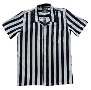 Anyway Kemeja Pendek Salur NAVY 405