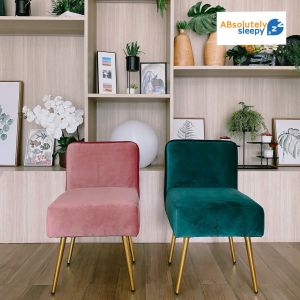 เก้าอี้นั่งรุ่น มิล่า Milla/มีพนักพิง/อะไหล่ขาเหล็ก