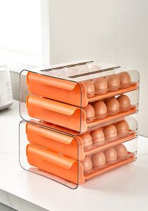 SG SELLER Egg Storage Container Box 2 Tier White