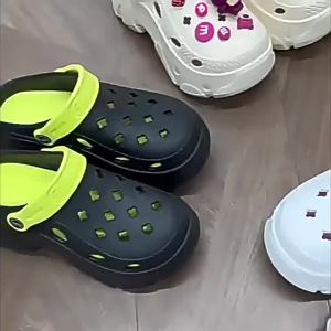 [Free Shipping] 2025 New EVA Clogs for Women Summer Outdoor Wear Height-Increasing Versatile Beach Breathable Sandals Thick Sole Casual Everyday