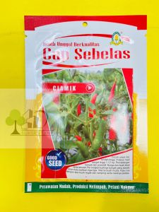 Benih Cabe Rawit CIAMIK KEMASAN 10gram DARI Cap Sebelas MANTAB