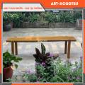 Ghế bench chân trụ gỗ xà cừ dài siêu rẻ đẹp. 