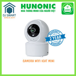 Camera thông minh wifi Hunonic Icat Mini 2Mp Full HD 360 độ đàm thoại 2 chiều theo dõi chuyển động tích hợp ngữ cảnh thông minh