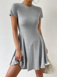 Summer Female Fashion Casual Dress For WomenS Street Short Sleeved Dresses Short Dresses