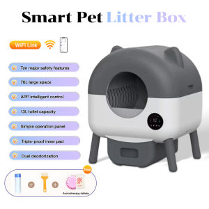 Automatic Smart Cat Litter Box Smart Cat Toilet  APP remote control Clean & Deodorised