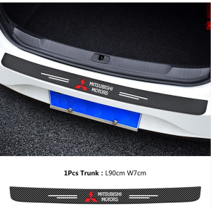 【5pcs】Sticker Pelindung Sill Plate Universal Carbon Fiber Car Door Pijakan Lantai Pintu Mobil