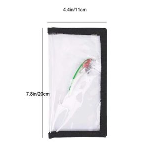 HEFEI Túi đựng đồ Vỏ bọc mồi câu cá PVC Ống bọc lưỡi câu cần câu Hộp bảo vệ mồi câu cá Băng dính cố định Bọc Mồi Câu Cá