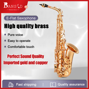 Bansid  Standard/E-Flat ATLO Saxophone Musical Instrument Children Adult Beginner Professional Performence Leather Case saxophone instrument sale Alto E key Saxophone Brass Lacquered Alto Sax Wind Instrument