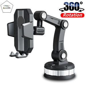 360 Rotatable Cellphone Car Phone Holder Bracket with Lock Sucker Stand Cradle Holders Cell Mobile Mount Telephone Holder