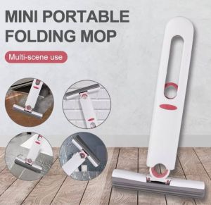 [BAZZAR] Mini Mop Mop Mini Handheld Mop Mini Mop Squeezer Mini Mop For Floor Multipurpose Mini Mop Portable Mini Mop Mini Mop With Squeezer Small Wet Dry Dual Use Easy To Store Hidden Absorbent Mop Squeeze